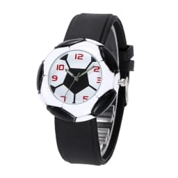 Children Football Cartoon Children Watch For Girls Rubber Kids Watches Boys Silicone Strap Analog WristWatch