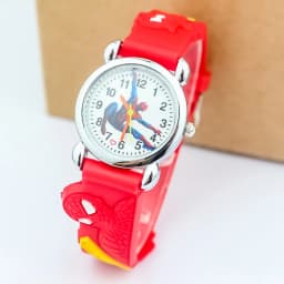 Disney SpiderMan Watch Cute Cartoon Watch Kids Watches Boys Christmas Gift  Leather Quartz Watch
