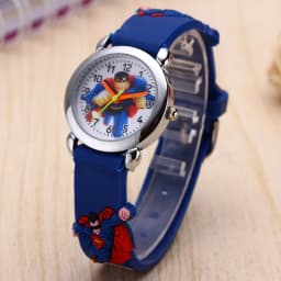 Disney SpiderMan Watch Cute Cartoon Watch Kids Watches Boys Christmas Gift  Leather Quartz Watch
