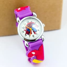 Disney SpiderMan Watch Cute Cartoon Watch Kids Watches Boys Christmas Gift  Leather Quartz Watch