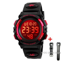 SKMEI Children Watches Boys Girls LED Lanterns Sports Digital Alarm Clock Waterproof Kids Wristwatches 1548 Reloj Nintendo 1266