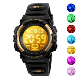 SKMEI Children Watches Boys Girls LED Lanterns Sports Digital Alarm Clock Waterproof Kids Wristwatches 1548 Reloj Nintendo 1266