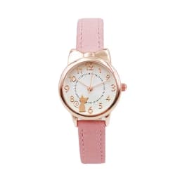 UTHAI H110 Kids's Watches Girl Cute Cat Cartoon Watch Children's Student Simple Waterproof Female Fashion Quartz Wristwatch Gift