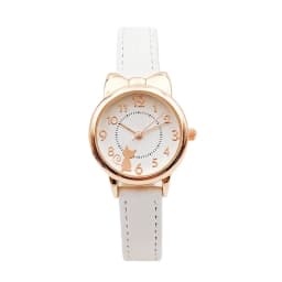 UTHAI H110 Kids's Watches Girl Cute Cat Cartoon Watch Children's Student Simple Waterproof Female Fashion Quartz Wristwatch Gift