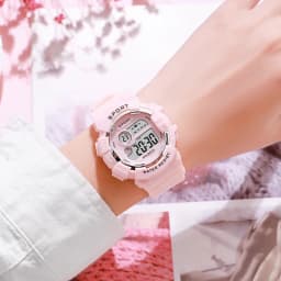 YIKAZE Kids Watches Fashion Luminous Waterproof Alarm Clock Watches Boys and Girls Student Smart Electronic Watch Gift