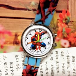Disney Frozen Princess Elsa Children Cartoon Watches Spiderman Colorful Led Light Boys Watch Girls KidsGift Clock Wristwatch