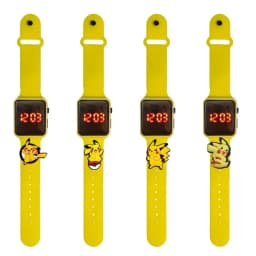 Pikachu Children's Watch Cartoon Fashion Watches Electronic Digital LED Display Watches Waterproof Holiday Gift Kids Watches