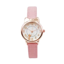 UTHAI CQ04 Kids Children Watch Cat Multi-color Quartz Watches Clocks for Girls Clock Wristwatch Rosette Watches Colorful