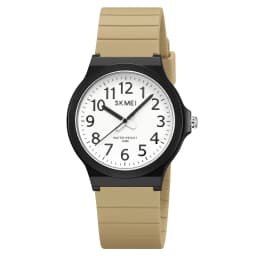 SKMEI 2557 Fashion Quartz Wristwatch 5Bar Waterproof Student Wrist Watch Women Men Fashion Casual Outfit Clock For Raining Day