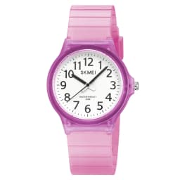 SKMEI 2557 Fashion Quartz Wristwatch 5Bar Waterproof Student Wrist Watch Women Men Fashion Casual Outfit Clock For Raining Day