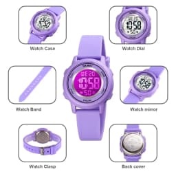 SKMEI 1721 Waterproof Alarm Child Watches montre enfant Boys Girls Sport Kids Watch Colorful Led Children Digital Wristwatches