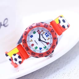 2026 Fashion Children Boys Girls 3D Football Quartz Watches Kids Primary School Student Learn Time Study Sports Watches Gifts