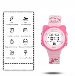 Children Watch Waterproof Cartoon Digital Watch for Girls Boys Pink LCD Electronic Sport Kid Watches Alarm Clocks Gifts