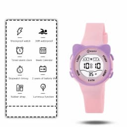 Children Watch Waterproof Cartoon Digital Watch for Girls Boys Pink LCD Electronic Sport Kid Watches Alarm Clocks Gifts