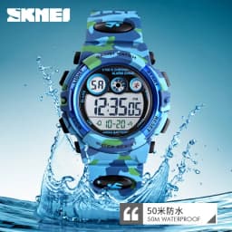 SKMEI 1547 Electronic Watch for Children Shockproof Waterproof Military Sport Kids Boy Digital Wristwatch 1266 Relogio Infantil