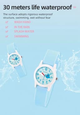 New Cute Children Wrist Watches Yellow Cartoon Waterproof Kids Watch for Boys Girls Analog Display Quartz Clocks Gift