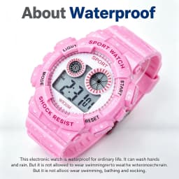 1/2pcs Waterproof Sports Kids Watches Electronic Watches for Girls and Boys Student Luminous Alarm-clock LED Digital Wristwatch