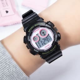 1/2pcs Waterproof Sports Kids Watches Electronic Watches for Girls and Boys Student Luminous Alarm-clock LED Digital Wristwatch