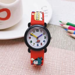 Chaoyada Fashion Boys Girls Little Cars Cartoon Strap Car Hands Personality Quartz Watches Students Kids Cool Gifts Watches