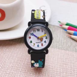 Chaoyada Fashion Boys Girls Little Cars Cartoon Strap Car Hands Personality Quartz Watches Students Kids Cool Gifts Watches