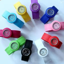 Silicone Strap Boy Girls Jelly Candy Slap Student Quartz Sports Party Gifts Analog Wristwatch Kids Watches