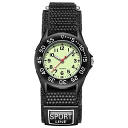 Spinning Bezel Kid Quartz Watches Boy Nylon Straps Children Cute Clock Rotary Dial Arabic Number Boys Watch Kids Watch