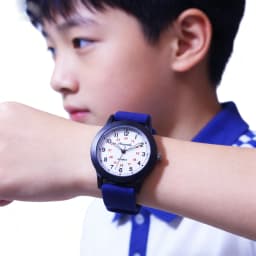 Children Boys Girls Kids 24Hours Soft Silicone Strap Wrist Watches Young Man Fashion Analog Watches Birthday Holiday Gifts