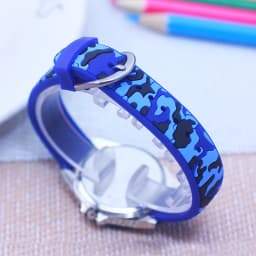 Chaoyada Children Boys Girls Students Cool Silicone Military Camouflage Strap Quartz Watches Kids Birthday Holiday Gifts Watches