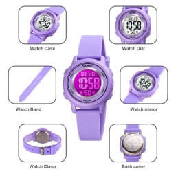 SKMEI 1721 Waterproof Alarm Child Watches montre enfant Boys Girls Sport Kids Watch Colorful Led Children Digital Wristwatches
