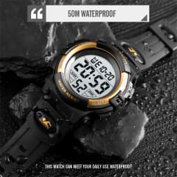 SKMEI 1266 Kid Wristwatch 50M Waterproof Watch Color Luminous Back Light Digital Clock Electronic Watch Alarm Date Week