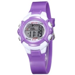Digital Kids Watch 7-colors LED Waterproof Child Watch Sport Silicone Strap Kids Watches Student Gift for 3-10 Year Girls Boys