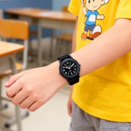 24Hours Children Boys Girls Fashion Washable Canvas Strap Quartz Wristwatches Students Learn Time Study Clock Birthday Gift