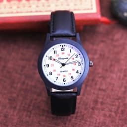 2026 Fashion 24Hours Quartz Watches for Children Boys Girls Soft Leather High Quality Students Exam Clock Luminous Hands Watches