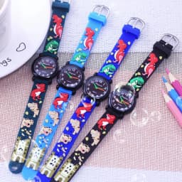 Fashion New Cool Cartoon Dinosaur Digital Quartz Watches For Children Boys Girls Little Baby Students Learn Time Cute Waterproof