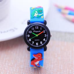 Fashion New Cool Cartoon Dinosaur Digital Quartz Watches For Children Boys Girls Little Baby Students Learn Time Cute Waterproof