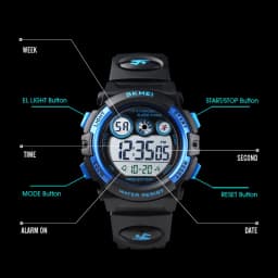 SKMEI 1451 Sports Kids Digital Watches Chrono Waterproof Energetics Dial Design Alarm Children's Wristwatch Relogio Infantil