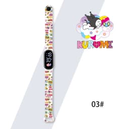 New Kuromi Girls Watches for Kids Sport Wristband Touch Bracelet Waterproof Children Digital Watch Women Clock relogio montre