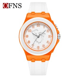 OFNS New 6106 Fashion Student Quartz Watch with Twelve Constellation Pattern Waterproof Night Light Student Quartz Watch 2025