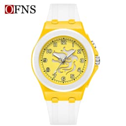 OFNS New 6106 Fashion Student Quartz Watch with Twelve Constellation Pattern Waterproof Night Light Student Quartz Watch 2025