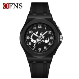 OFNS New 6106 Fashion Student Quartz Watch with Twelve Constellation Pattern Waterproof Night Light Student Quartz Watch 2025