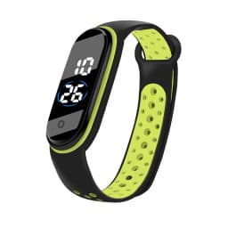 Waterproof Kids Sports Watch Children Smart Touch Screen LED Digital Watch Two Tone Silicone Strap Men Women Watch Student Clock