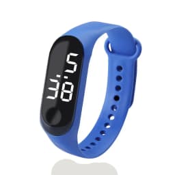 Waterproof Kids Sports Watch Children Smart Touch Screen LED Digital Watch Two Tone Silicone Strap Men Women Watch Student Clock