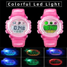 SKMEI Brand Waterproof Children Sports Watches For Girl Boys Fashion Digital LED Electronic Clock Student Kids Wristwatches