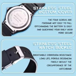 New Black Children Watch Silicone Strap Waterpoof Classic Analog Kids Wristwatch Men Women Waterproof Watches