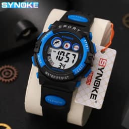 SYNOKE Student Sport Watches For Kids Colorful Electronic Watches 50M Waterproof Clock Children Digital Watch For Boys Girls