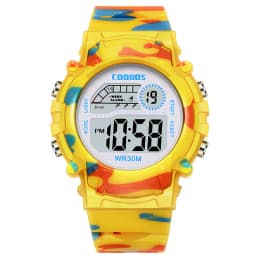 COOBOS Kids Watch Camouflage Sports Electronic Digital Watch Waterproof Multi-function LED Watch For Boys Girls Children Watch