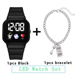 NEW Kids Watches with Bracelet Sport LED Digital Watches Silicone Strap Sport Electronic Wristwatch for Children Boys Girls Gift