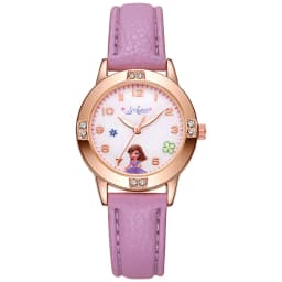 Disney Children's Watches Kids Boys Girls Cute Cartoon Sofia Princess Aisha Diamond Wristwatch Student Quartz Watch Gift