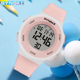 SYNOKE Digital Watches Kids Sports Luminous Multifunction Waterproof Chrono Wristwatch Outdoor Girls Fashion Student Watch New