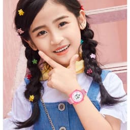 UTHAI Children Watch Girls Cute Cartoon Electronic Watches Waterproof Alarm Clock Multi Functional Boys Student Wristwatch Gift